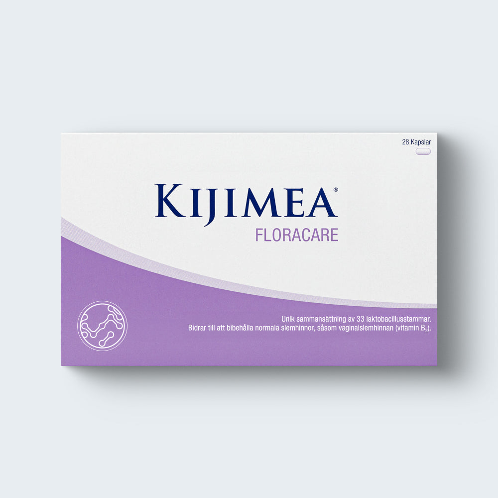 Packshot Kijimea FloraCare. Förpackningen av Kijimea FloraCare