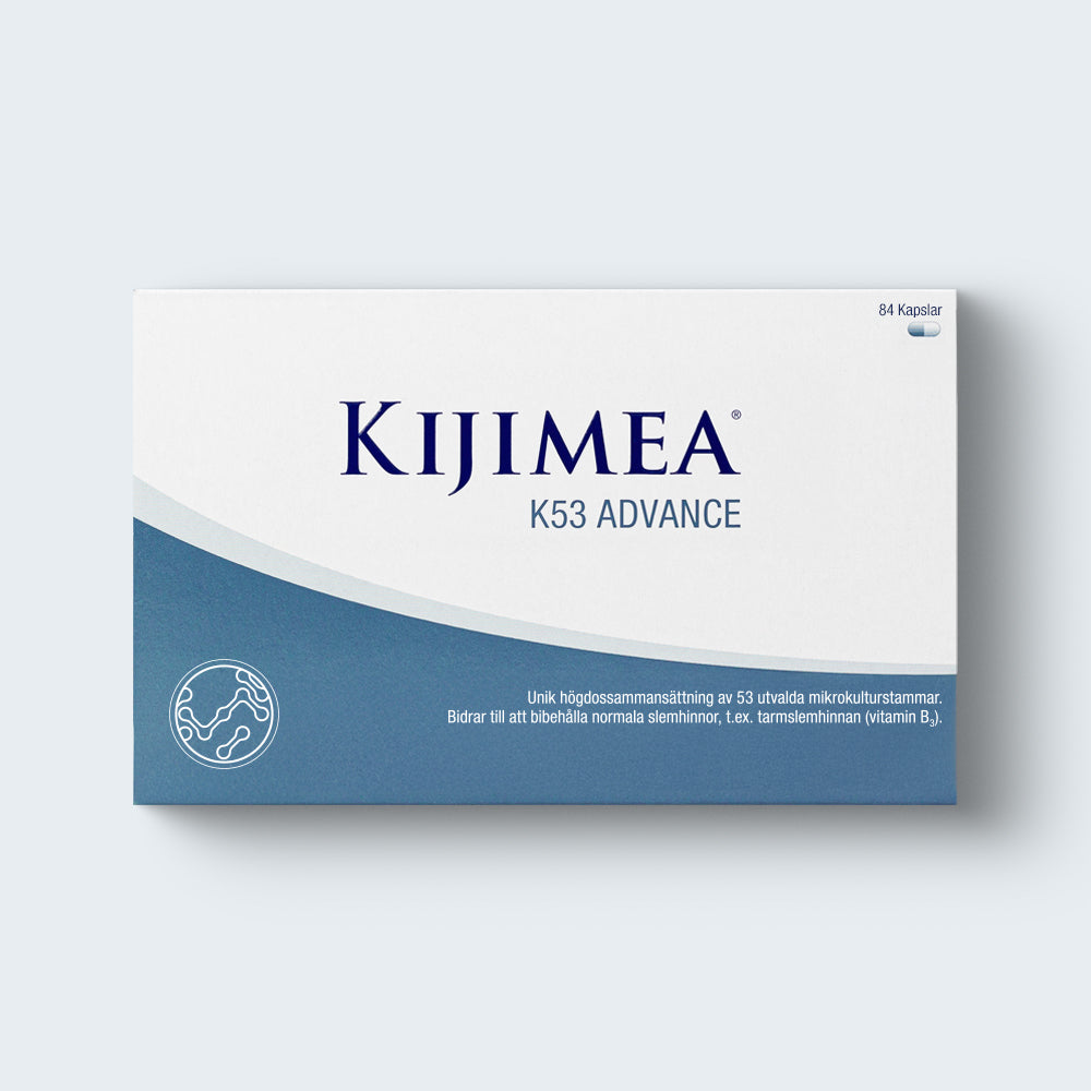 Packshot Kijimea K53 Advance. Förpackningen av Kijimea K53 Advance