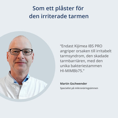 En bild och ett citat av Martin Gschwender (specialist på mikronäringsämnen och medlem i Synformulas rådgivande nämnd)