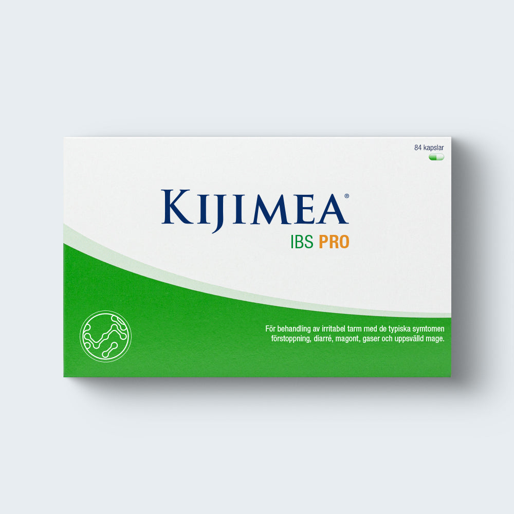 Packshot Kijimea IBS PRO. Förpackningen av Kijimea IBS PRO